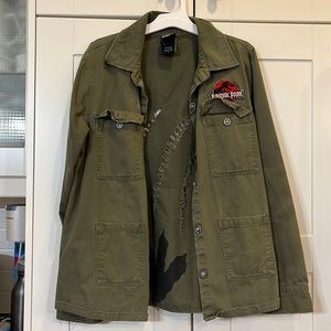 Olive Green Jurassic Park Jacket